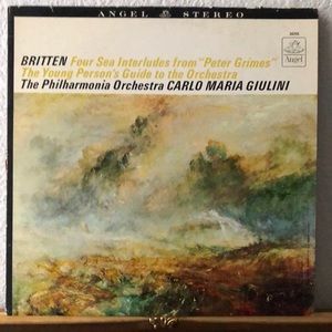 Ben Britten Four Sea Interludes Performed by The Philharmonia Orchestra Vinyl Lp